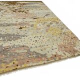Handwoven Turkish Rustic 197 cm x 294 cm Multicolor Wool Carpet