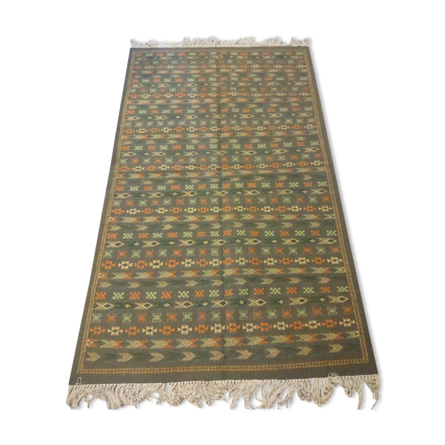 Berber carpet in pure wool 155x255cm