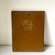 Antique leather with gilding frame measurements 18 cm x 14 cm