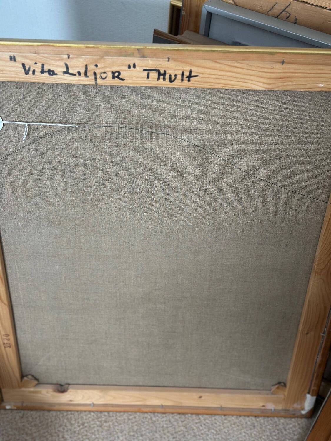 Mid Century Swedish Oil on Canvas – “White Lilies” by Torsten Hult