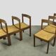 Vintage WENGE dining chairs in modern minimalist style, 1960s