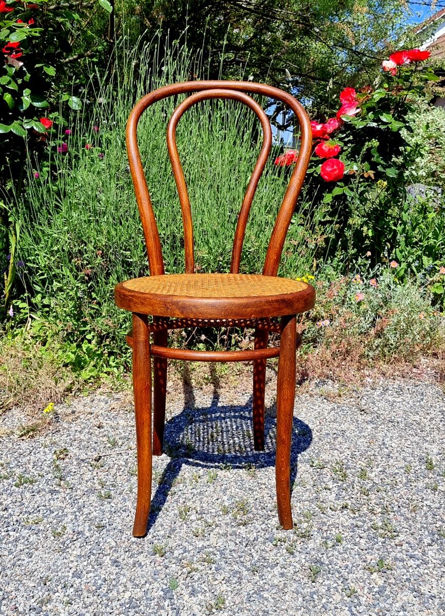 Bistro chair canned early twentieth