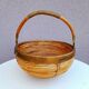 Rattan and brass basket 1970