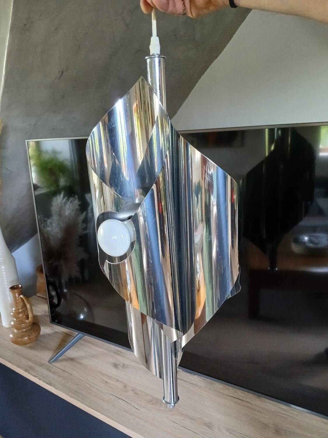 Suspension + 2 wall lights from the 70s