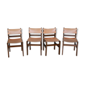 60s thick leather chairs