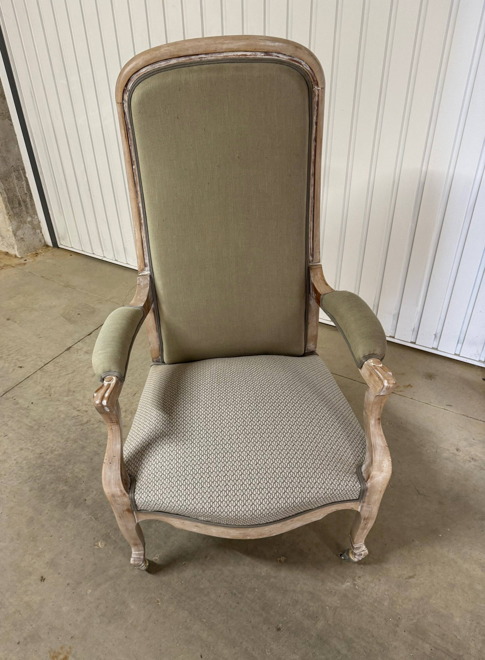 Khaki Voltaire Armchair