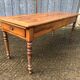 Antique farmhouse table in solid cherry wood in Louis Philippe style.