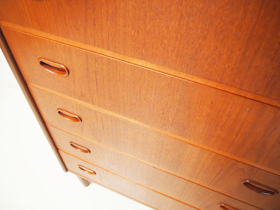 Scandinavian midcentury teak chest of drawers