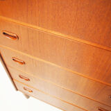 Scandinavian midcentury teak chest of drawers