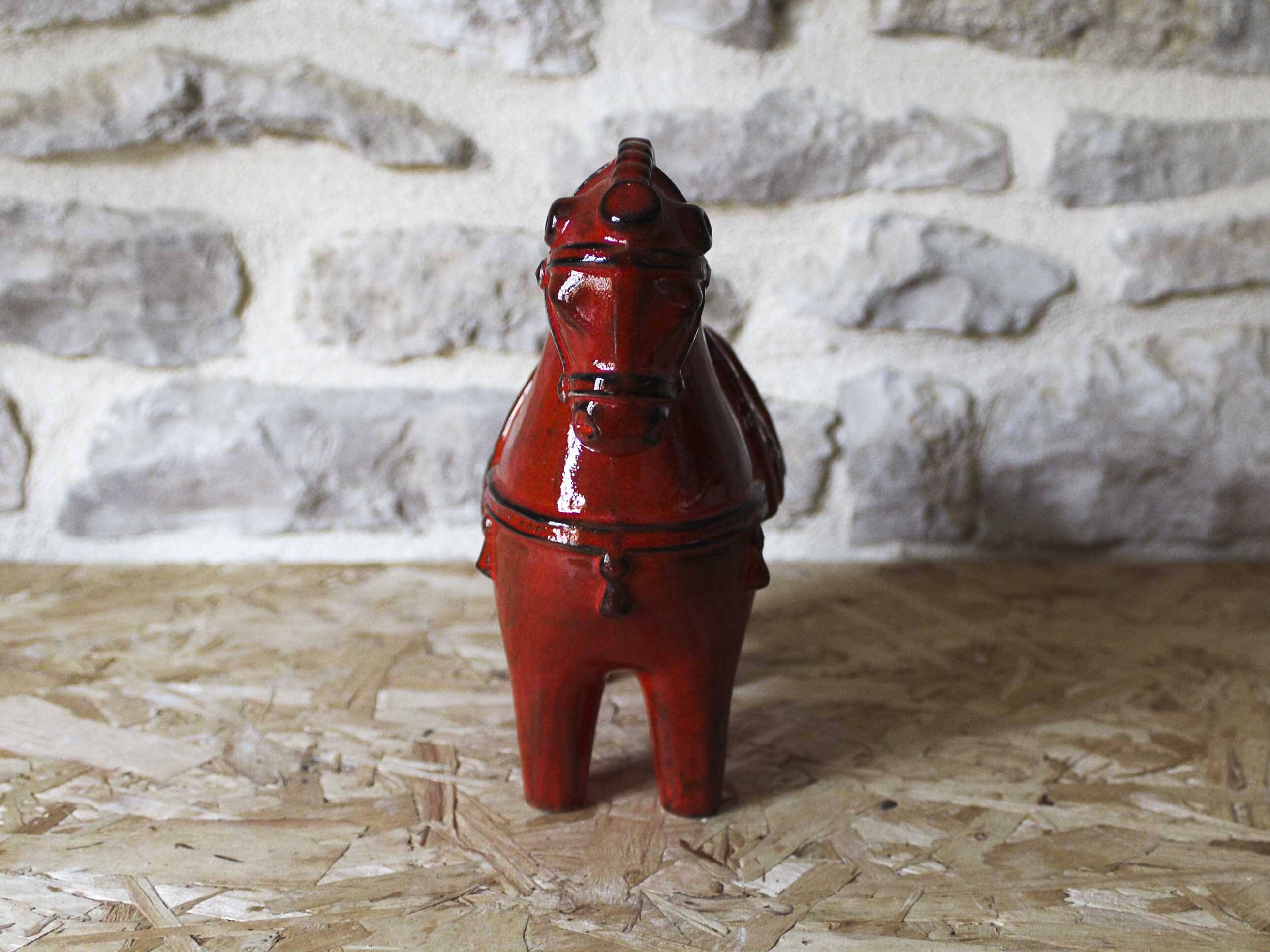 Ceramic horse by Aldo Londi