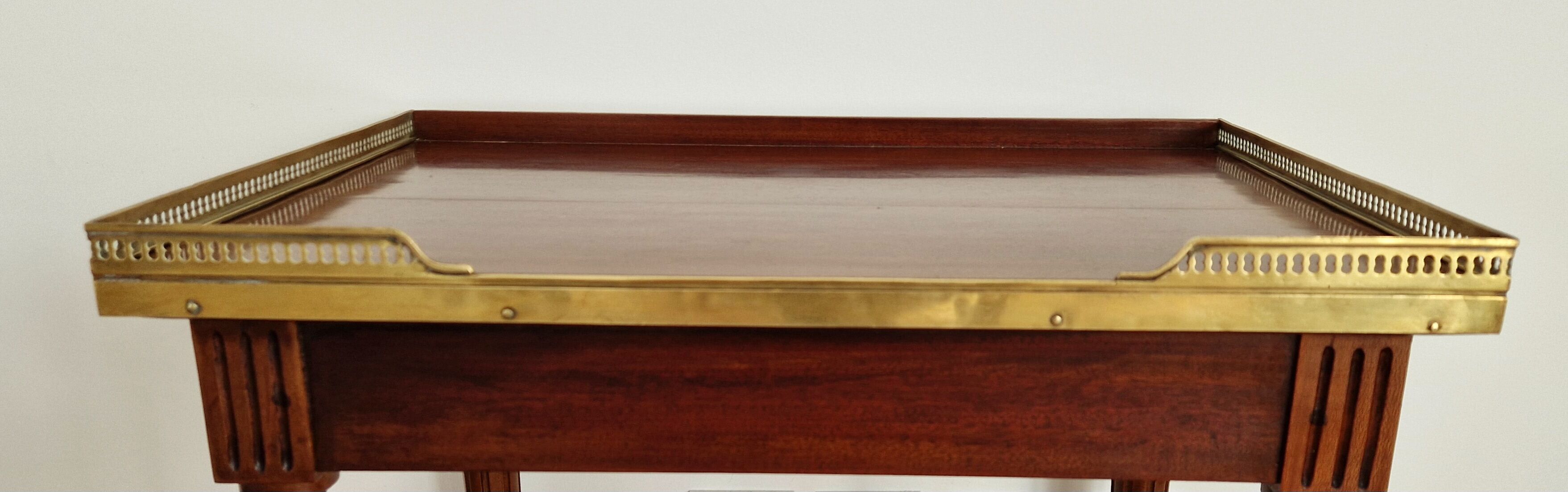 Kettle table Louis XVI mahogany style 1900