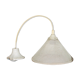 Perforated white metal hanging lamp