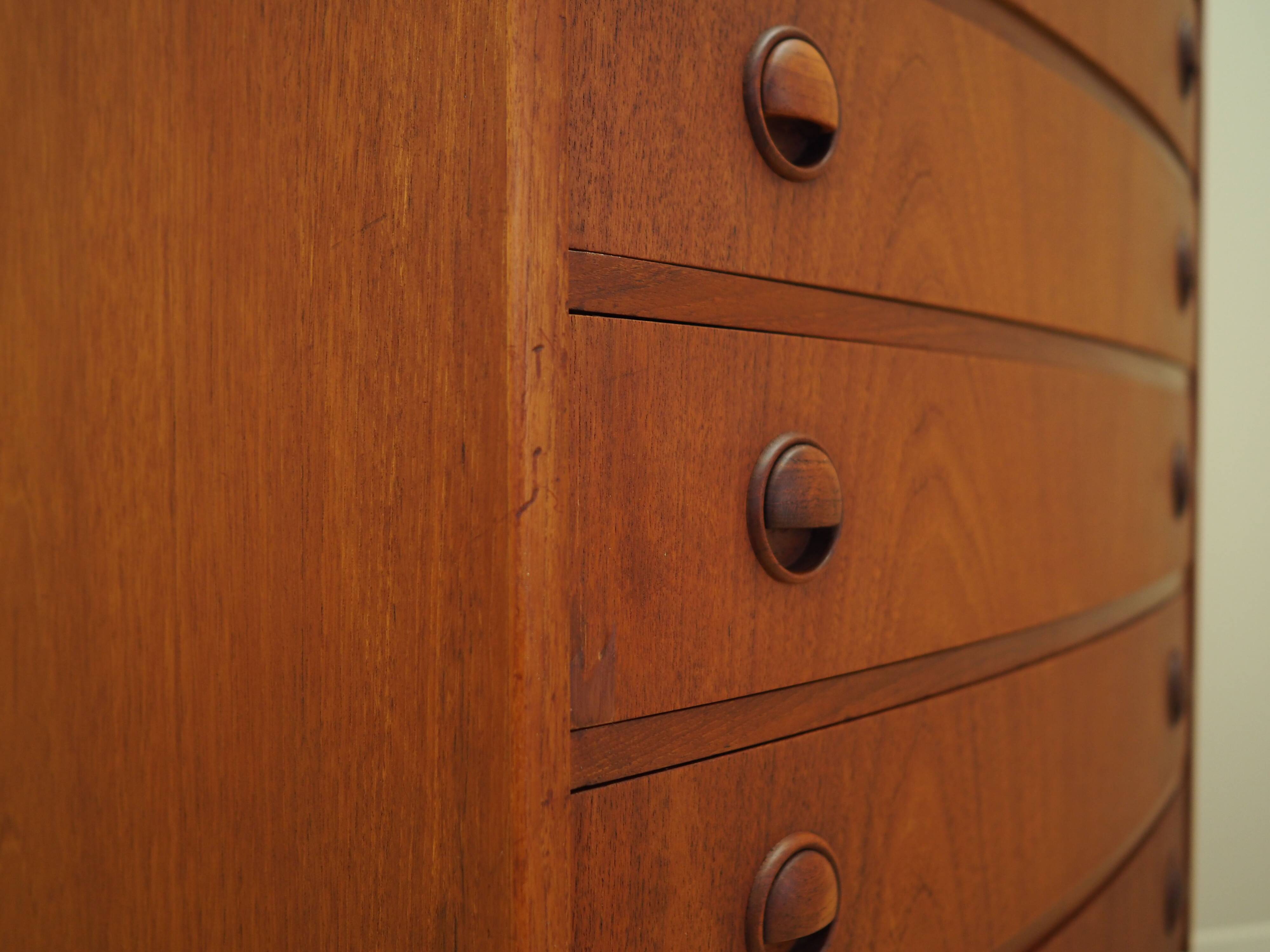 Teak chest of drawers, Danish design, 1960s, designer: Kai Kristiansen