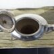 Silver metal teapot