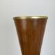 Minimalist diabolo plant stand in metal & walnut, Italy, 1950s