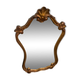 Baroque mirror in gilded wood from the 50s