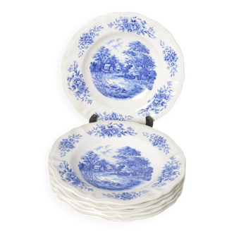 Assiettes creuses Sarreguemines Romantic