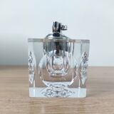 70s glass cube table lighter