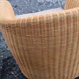 Wicker armchair