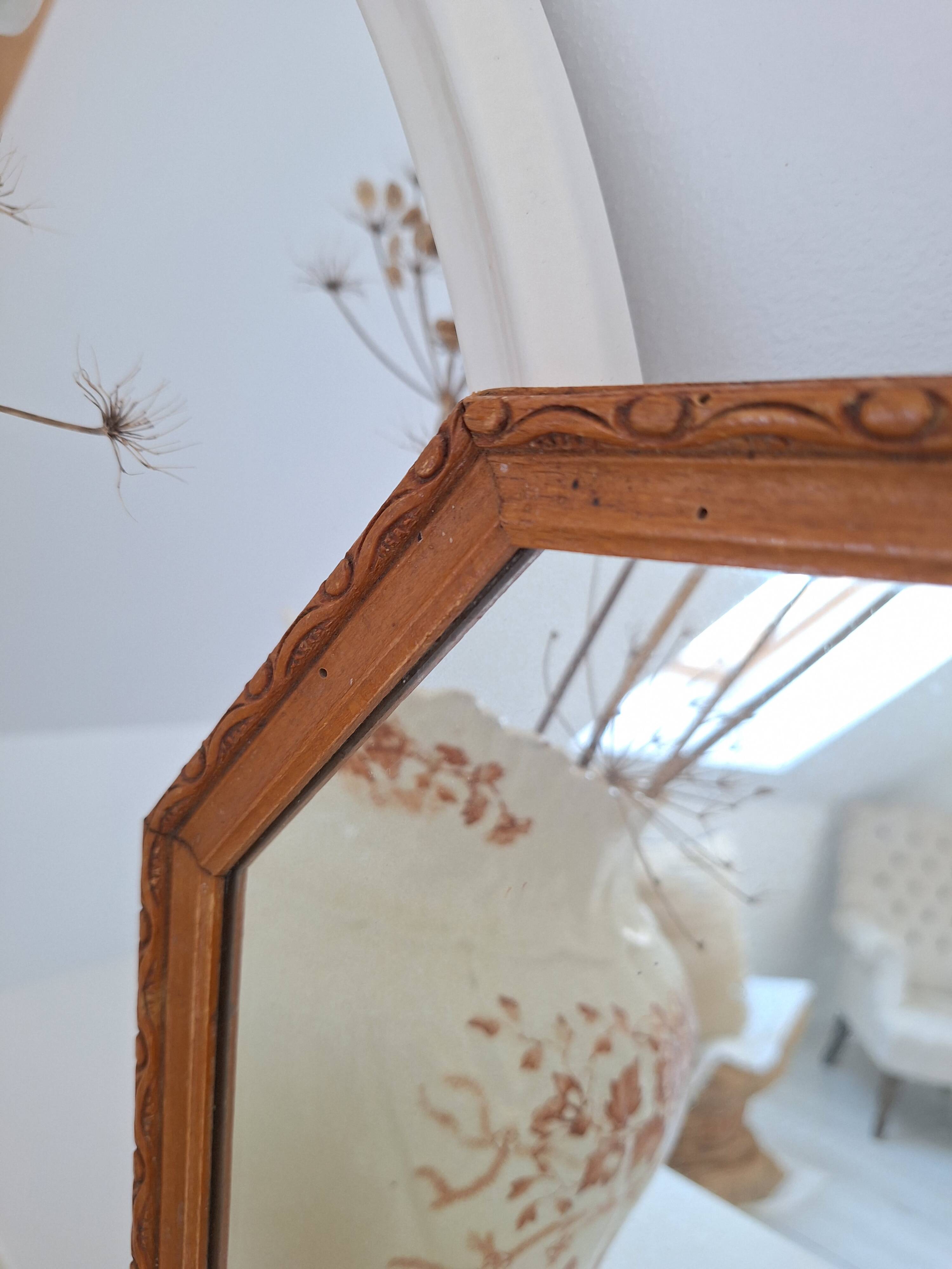 Vintage octagon mirror