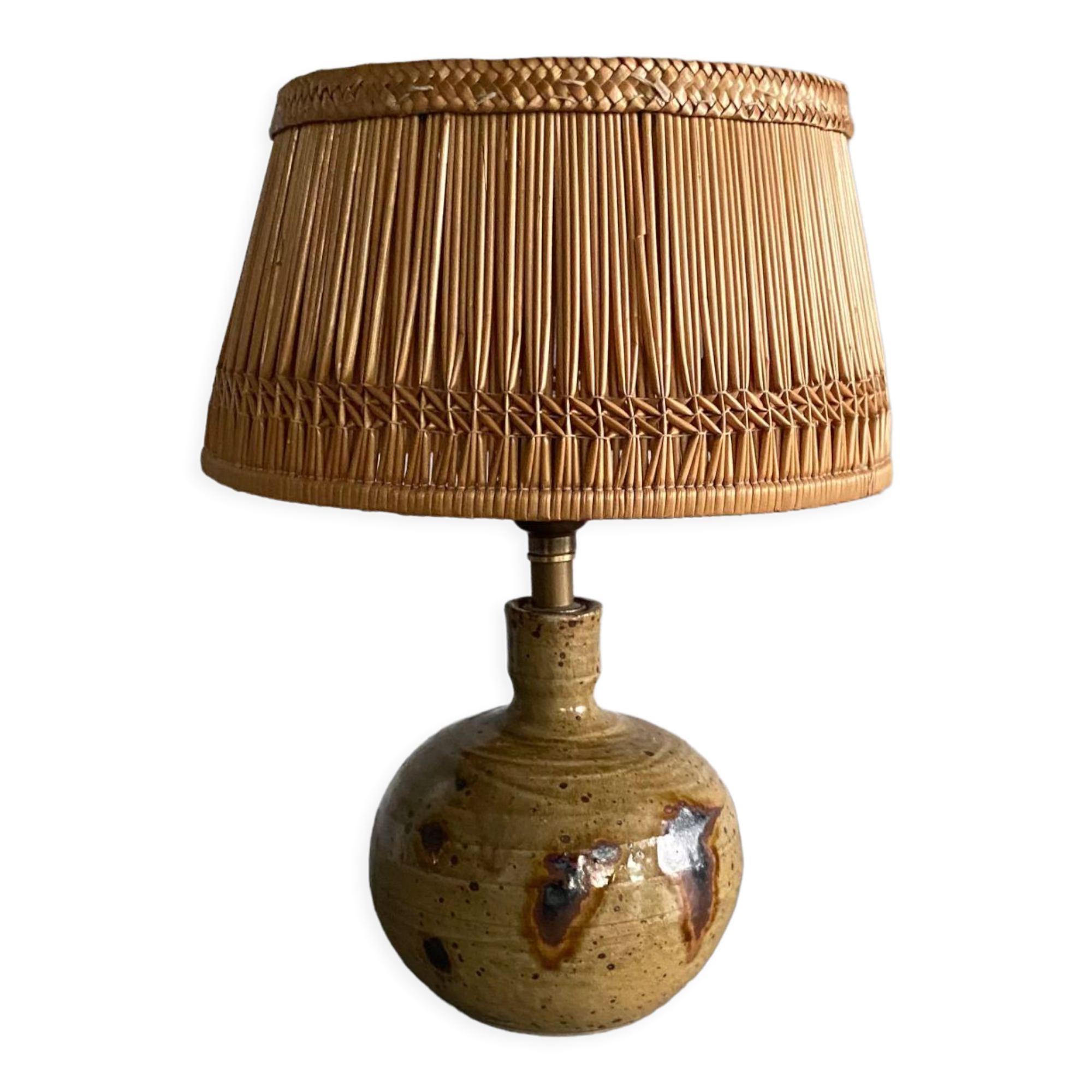 Pyrite stoneware lamp