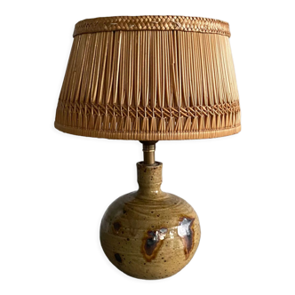 Pyrite stoneware lamp