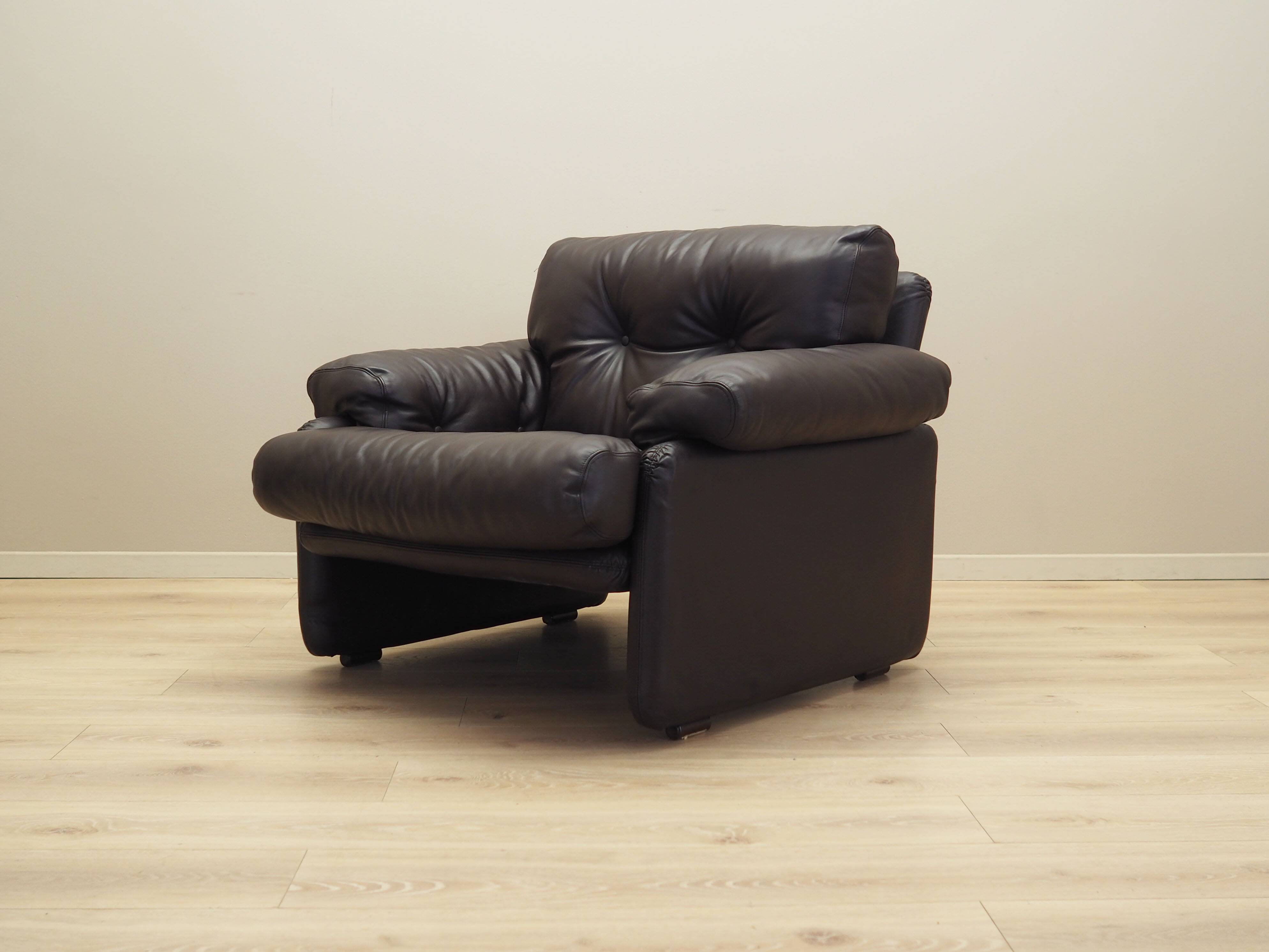 Leather living room set, Italian design, 60s, manufacturer: B&B Italia, designer: Tobia Scarpa