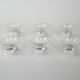 Set of glass cups, Italian design, 1980s, production: Italy