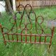 Curved wooden headboard
