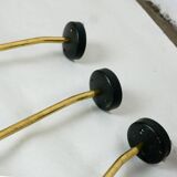 Cylindrical wall lights in Austrian red brass from the mid-century by J.T. Kalmar.