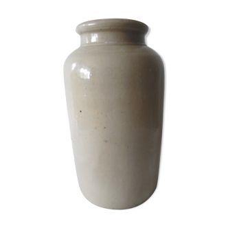 Former enamelled stoneware jar