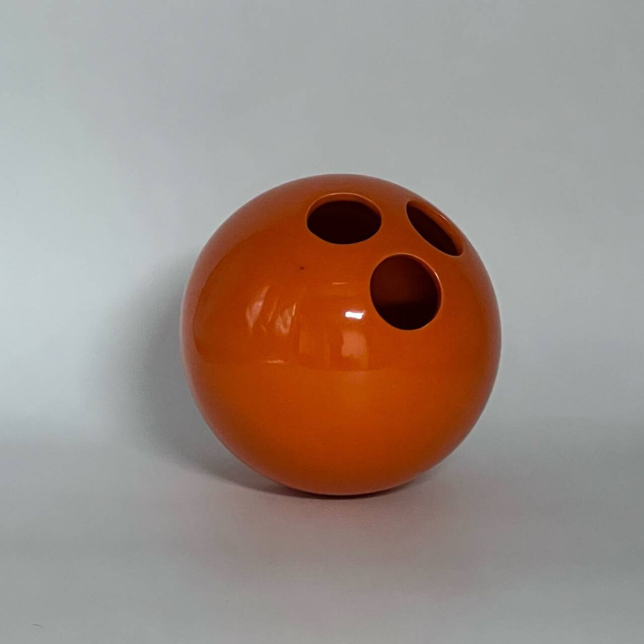 Handcrafted Ceramic Vase Bowling by Enzo Bioli for Il Picchio, 1960s