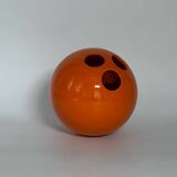 Handcrafted Ceramic Vase Bowling by Enzo Bioli for Il Picchio, 1960s
