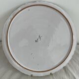 Dessert service, earthenware, Martres-Tolosane, signed Matet France