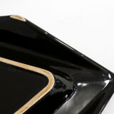 Black triangular trinket bowl