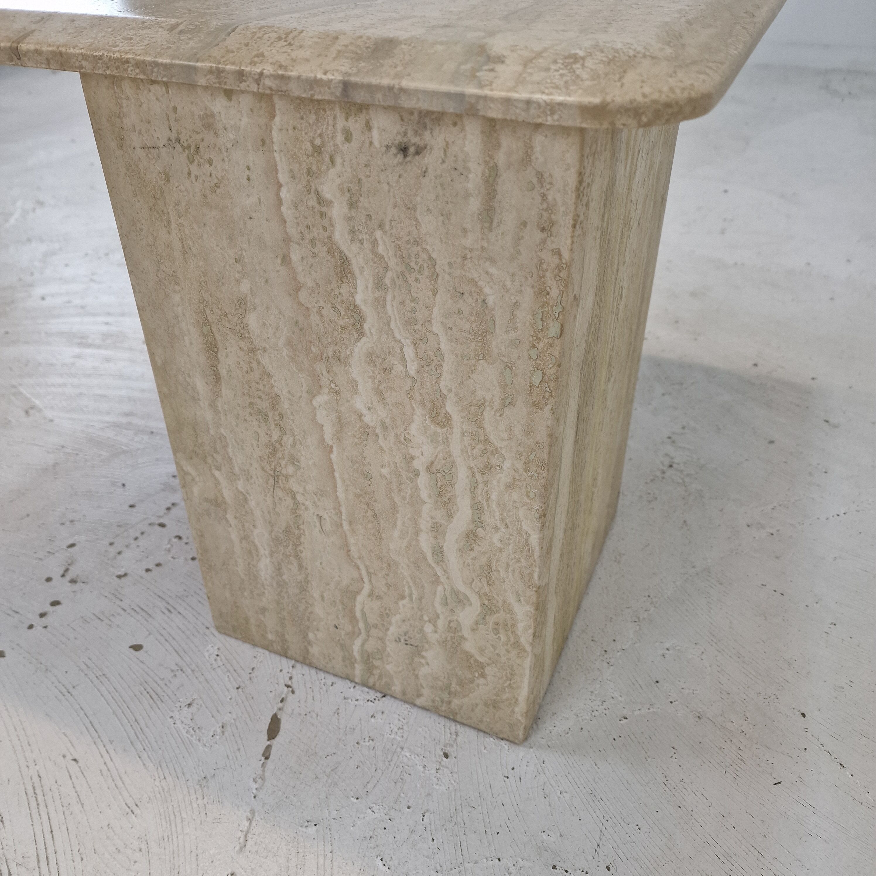 Italian Travertine Coffee Table, 1980's