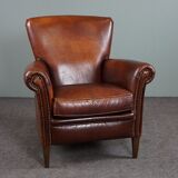 Sheepskin armchair