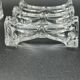 6 stylized glass knife holders knot shape