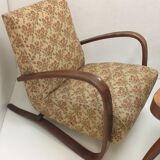 1960 2x Halabala Armchairs H 269 and spider table, Czechoslovakia