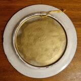 Decorative plate 70s Stylized flower and heart pattern