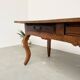 19th century walnut drapery table 2m1
