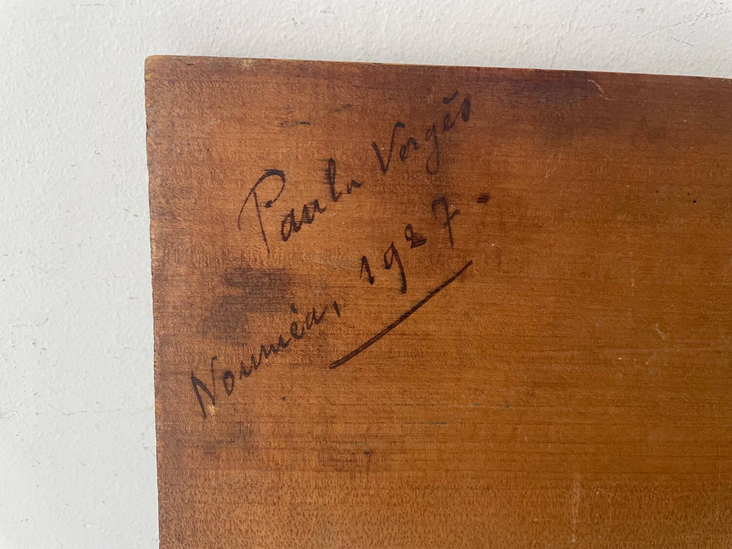 Oil painting on wood 1927