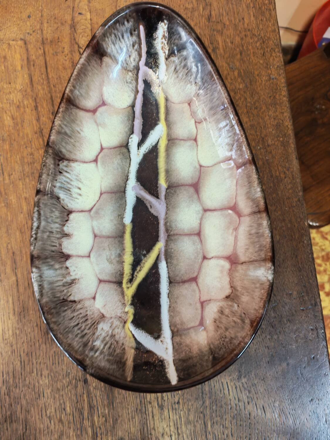 Vintage ceramic modernist bowl