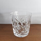 Set of 4 glasses of crystal whisky signed