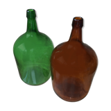 Lot of two demijohns