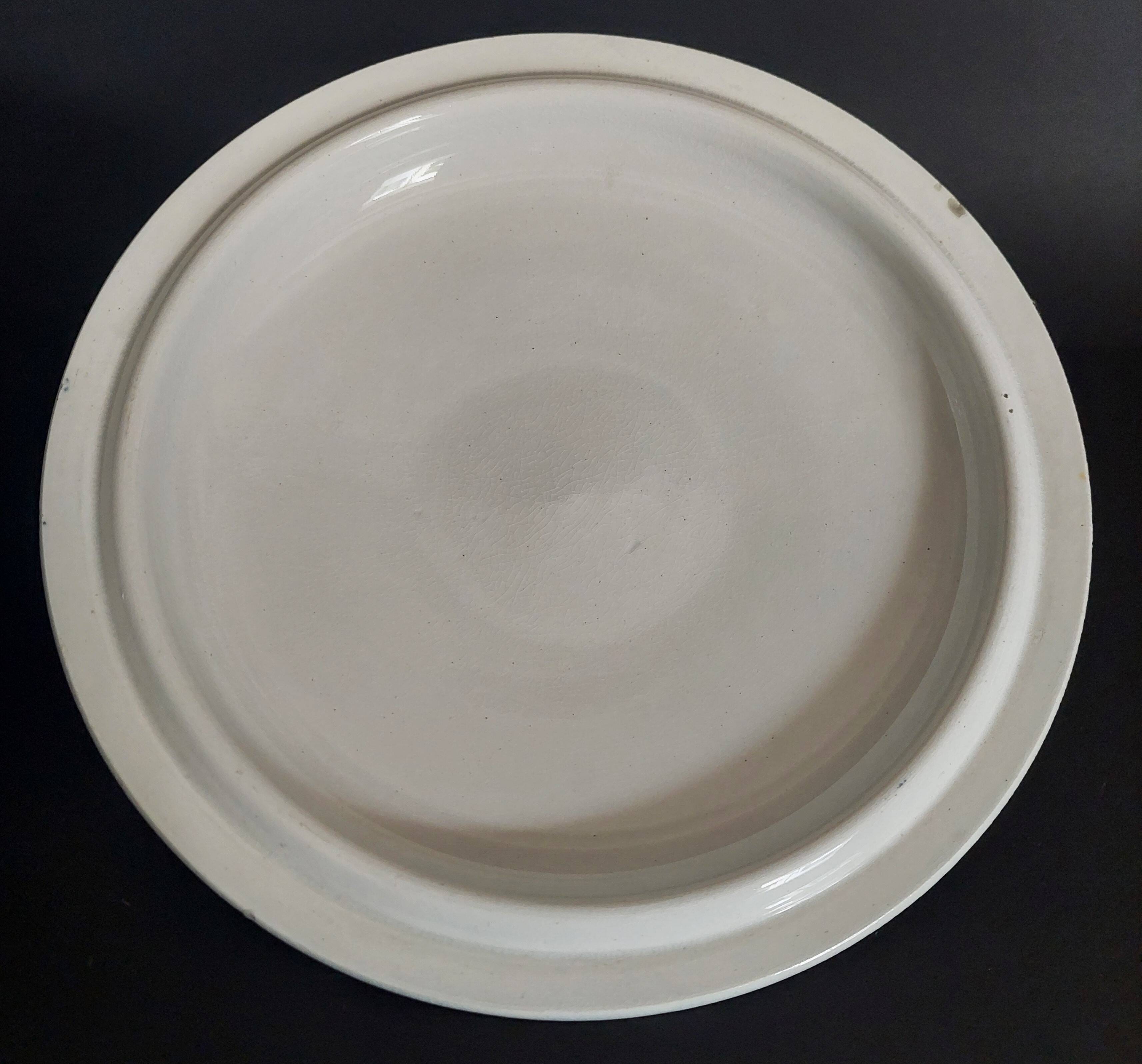 Antique Saint Amand earthenware tureen with Primax decoration