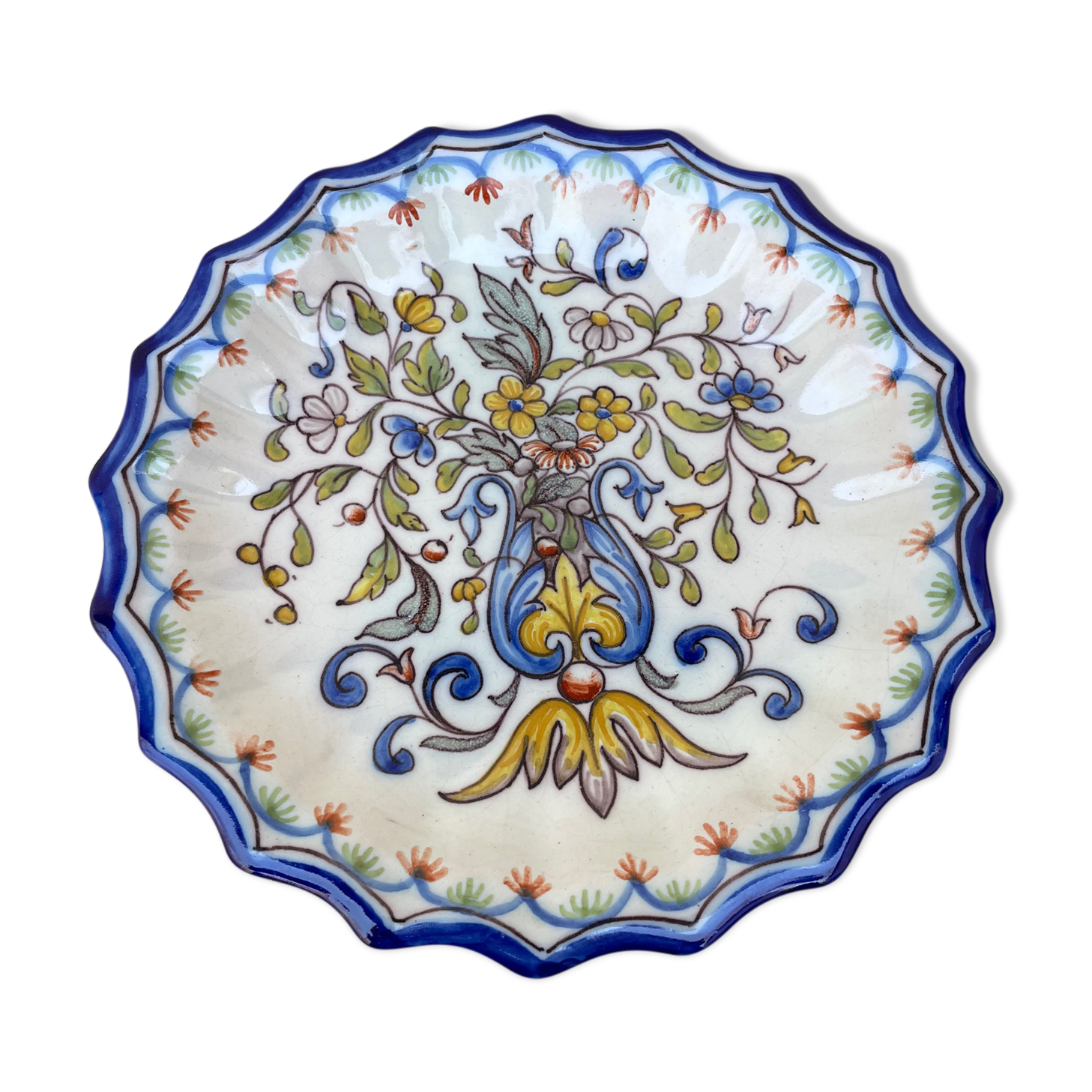 Montagnon Nevers earthenware plate