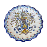 Assiette en faïence Montagnon Nevers