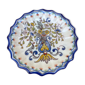 Earthenware plate Montagnon Nevers