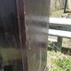 Sideboard 2 doors 1 drawers in blackened wooden support height